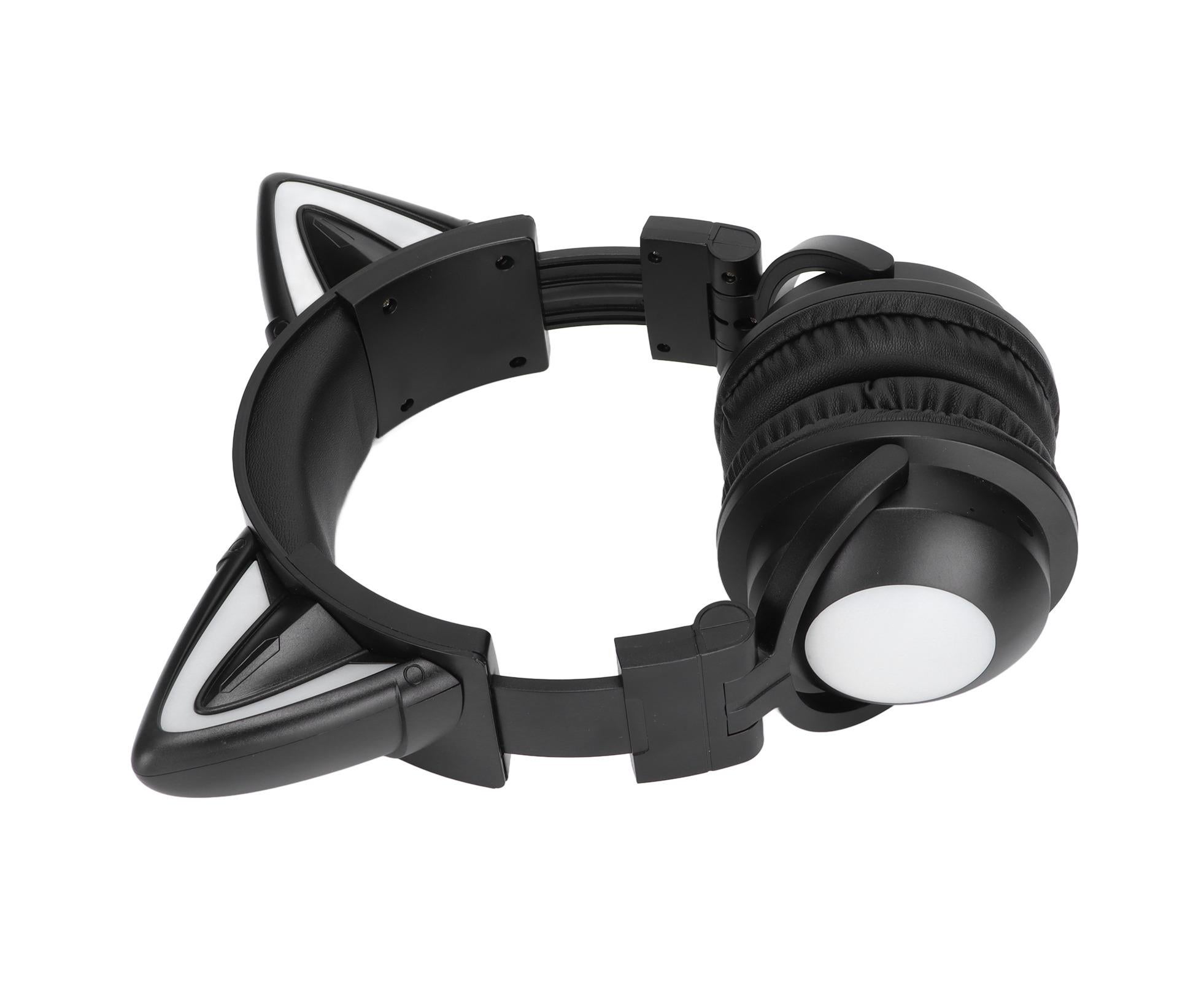 Cat Ear Bluetooth Headset Stereo Headset with Microphone LED Cute Cat Headset for Girls babies - Image 3