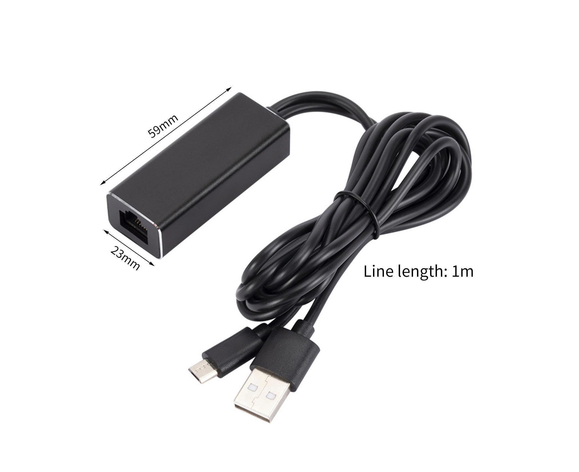 Wired Network Card High-speed Anti-interference Plug Play Micro USB2.0 10/100Mbps External WiFi Network Card for Desktop - Black - Image 7