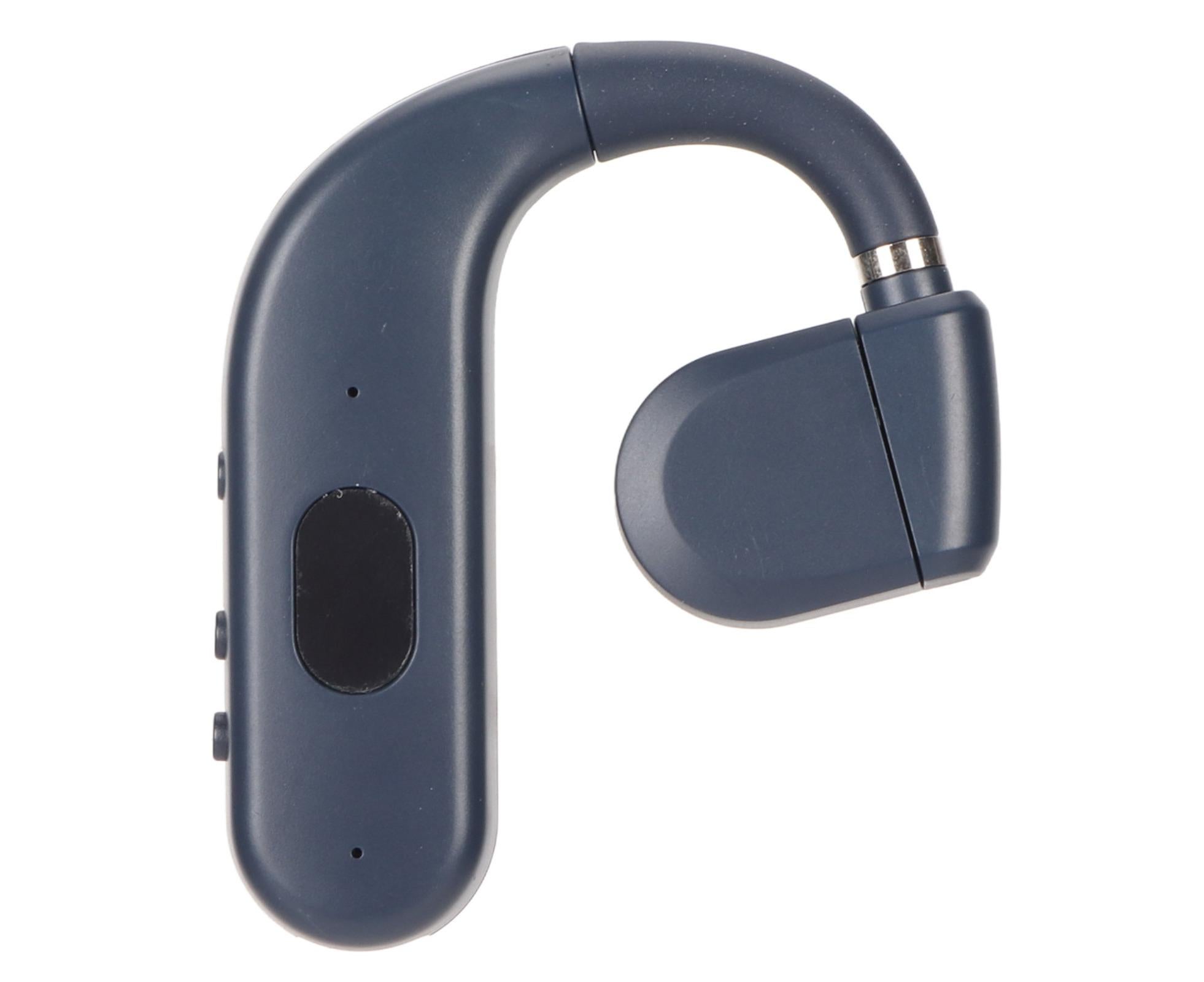 Bluetooth Headset BT 5.3 Noise Cancelling HD Calls Long Battery Life Single Ear Earpiece for Business Sports Game Blue - Image 1