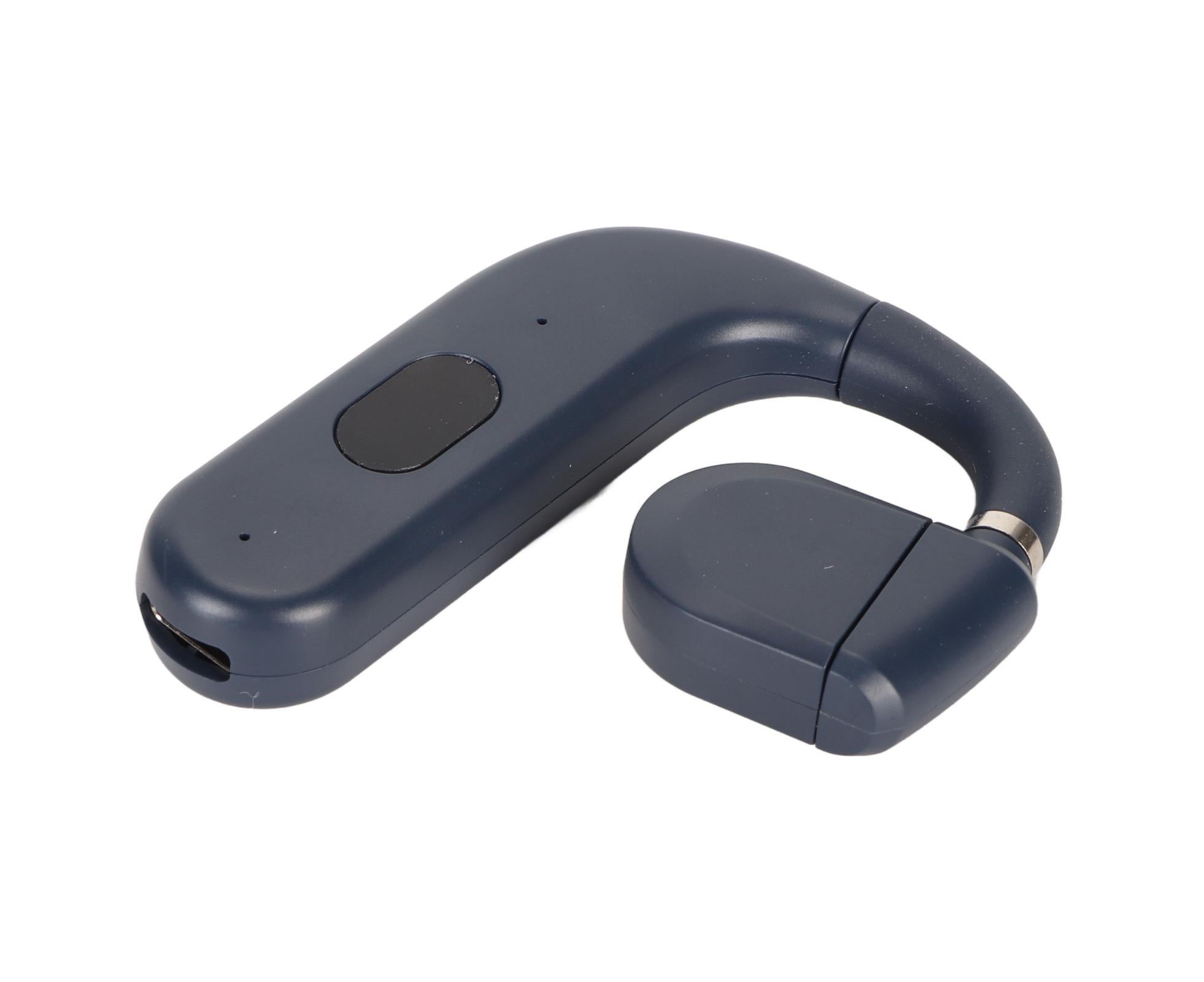 Bluetooth Headset BT 5.3 Noise Cancelling HD Calls Long Battery Life Single Ear Earpiece for Business Sports Game Blue - Image 2