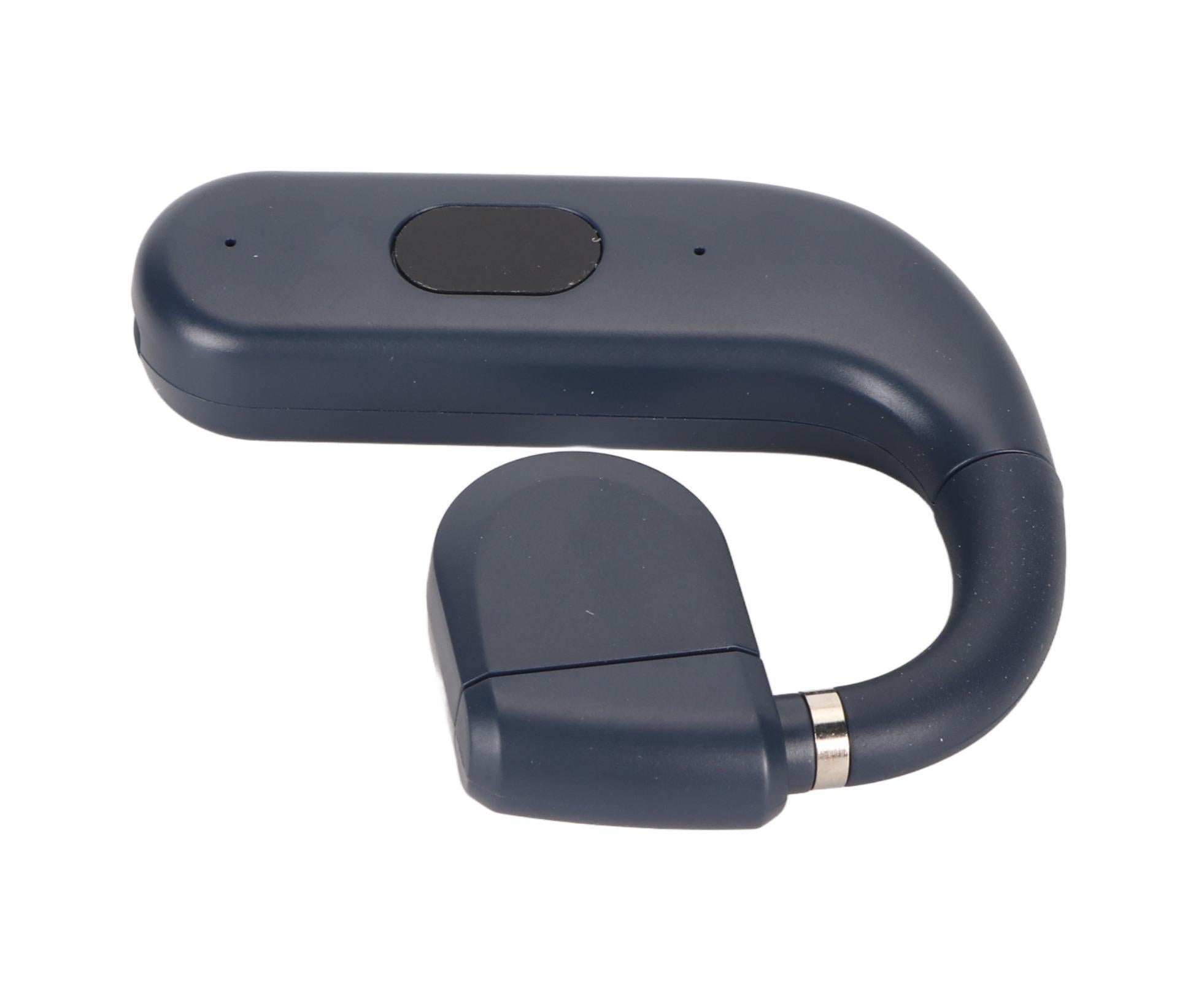 Bluetooth Headset BT 5.3 Noise Cancelling HD Calls Long Battery Life Single Ear Earpiece for Business Sports Game Blue - Image 3