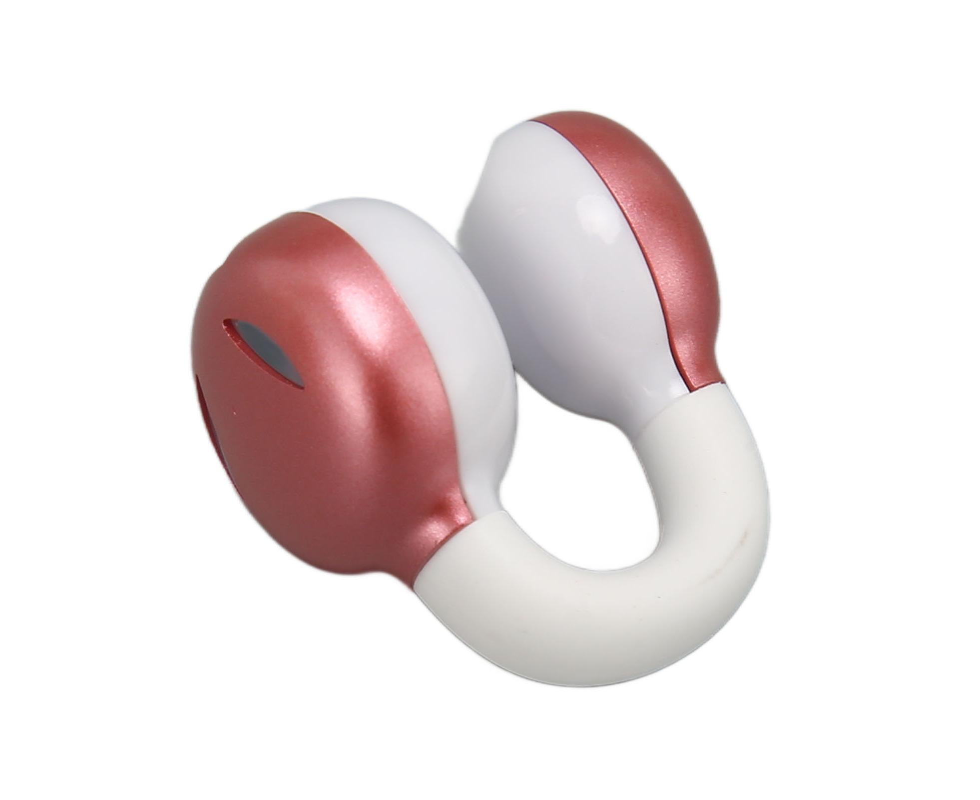 Bluetooth Clip On Earphones HiFi Stereo Noise Cancelling Waterproof Clip On Open Ear Headphones for Sports Music Calling Pink - Image 5