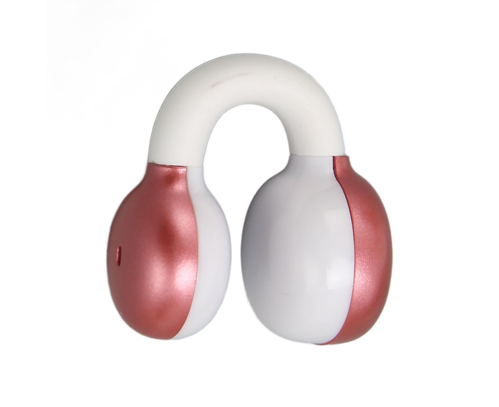 Bluetooth Clip On Earphones HiFi Stereo Noise Cancelling Waterproof Clip On Open Ear Headphones for Sports Music Calling Pink - Image 6