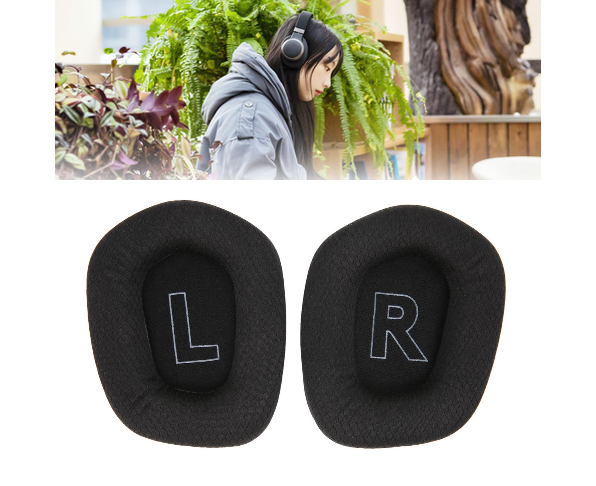 Earpads Cushions Breathable Comfortable Elastic Replacement Ear Pads for Logitech G733 Headphones Black - Image 4