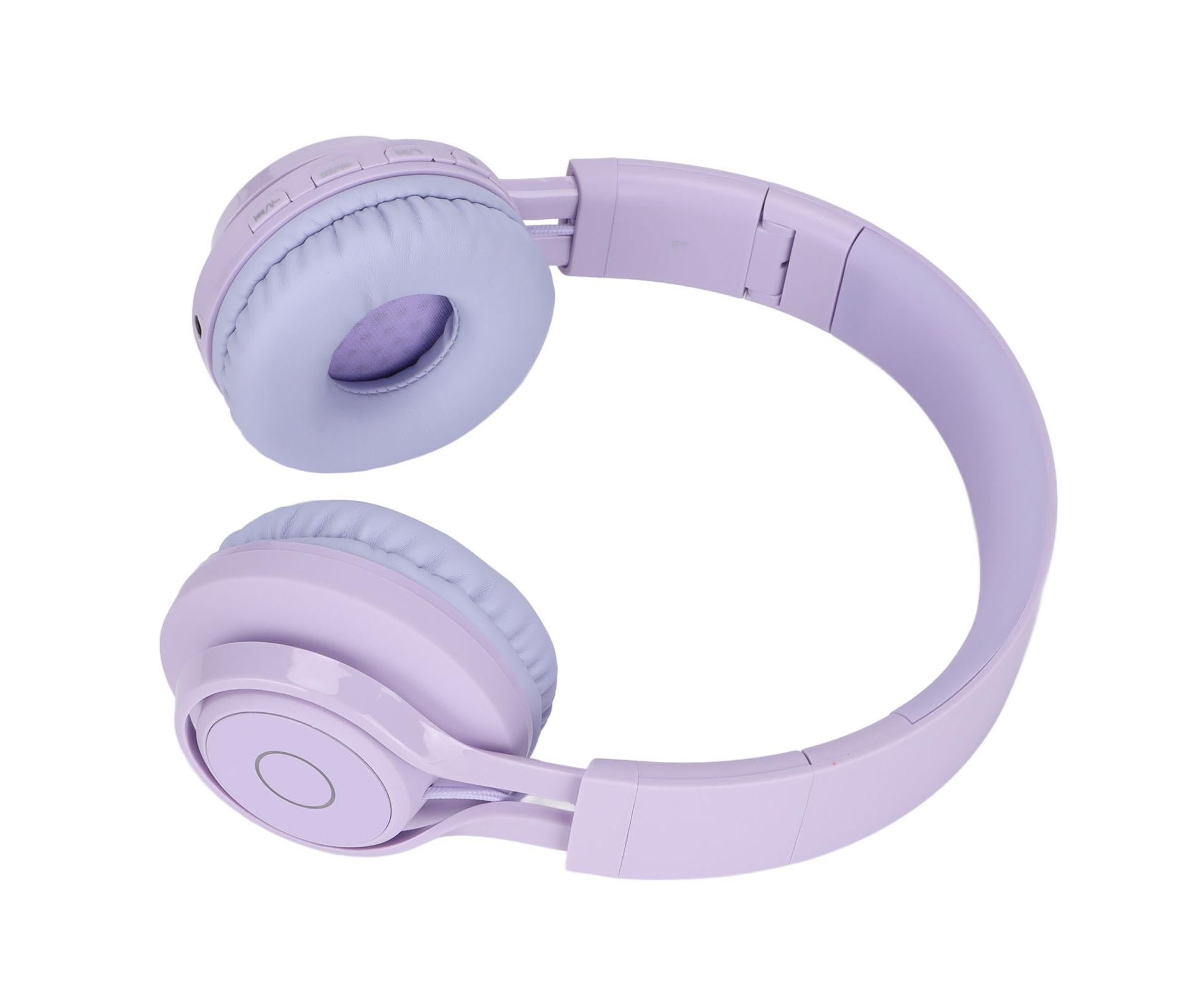 babies Bluetooth Headphones Foldable Ajustable RGB Colorful Light Headset with Mic for babies Study BT06C - Image 4