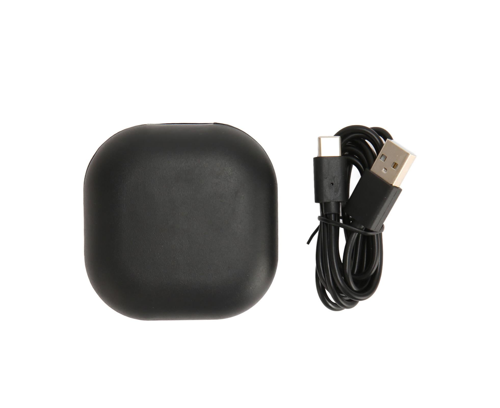 Charging Case Replacement 600mAh USB C Wired Earbuds for Galaxy Buds Live SM R180 Black - Image 1