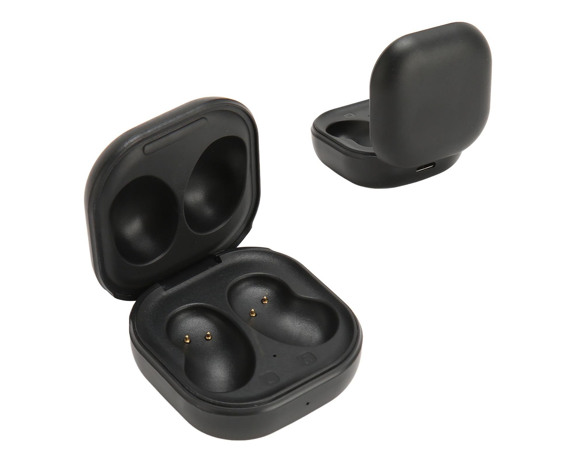 Charging Case Replacement 600mAh USB C Wired Earbuds for Galaxy Buds Live SM R180 Black - Image 3
