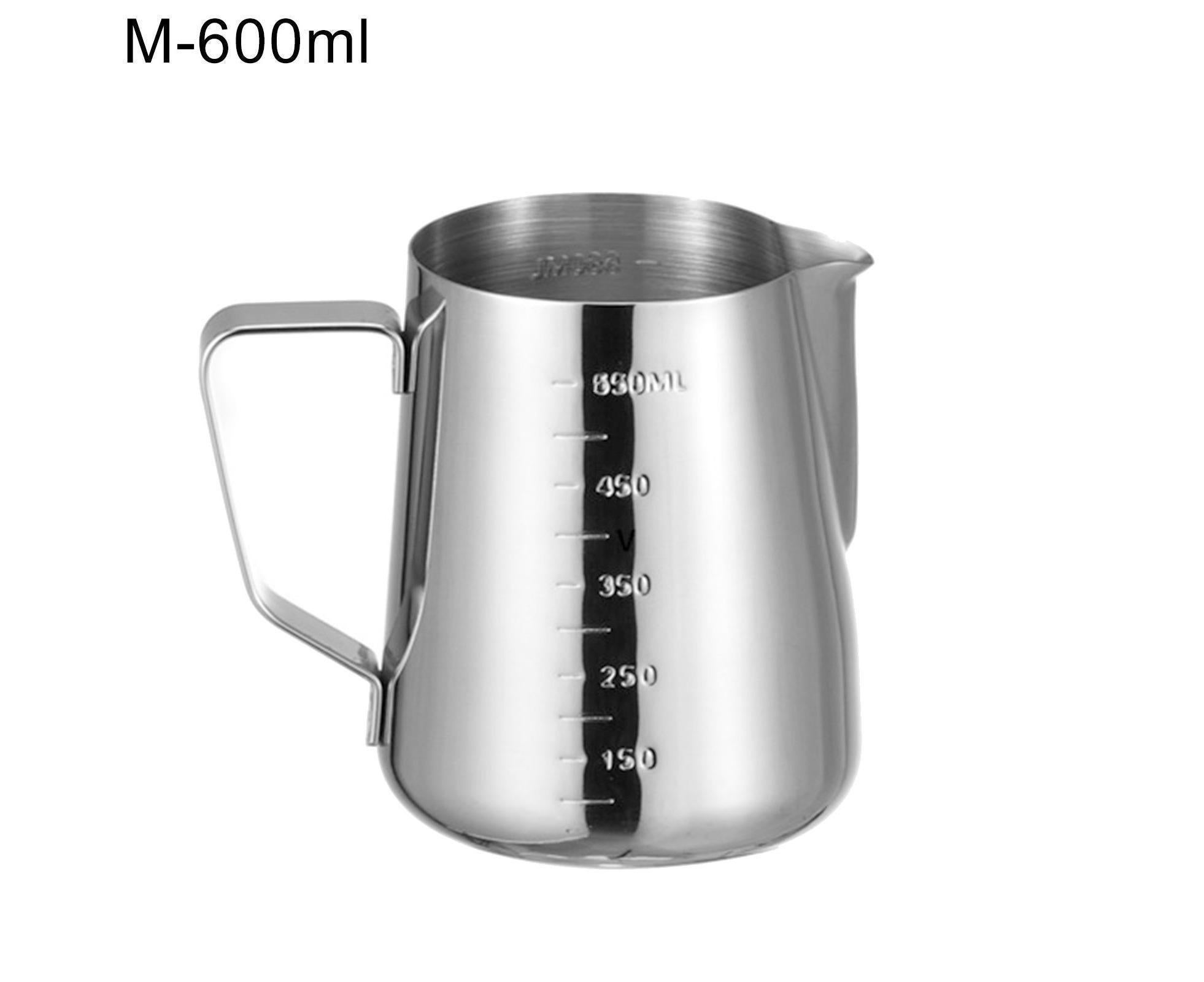 350/600/1000ML Stainless Steel DIY Coffee Jug Milk Frothing Craft Pitcher Cup-S - Image 7