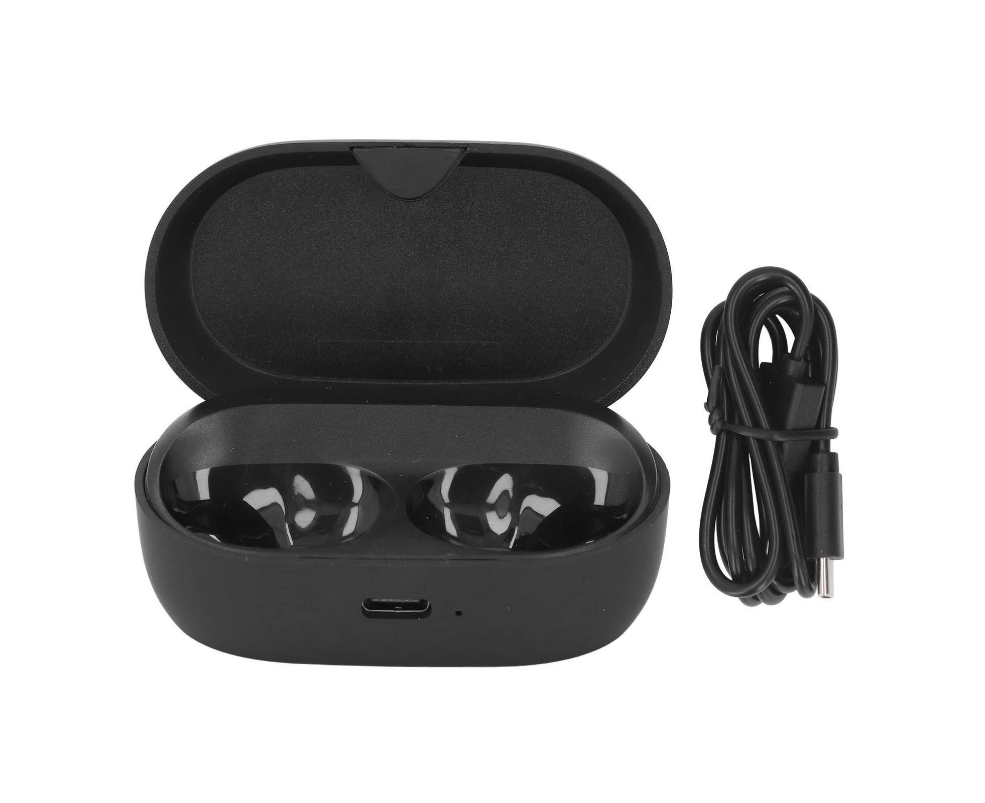 Earbud Charging Case Black USB C 600mAh Replacement Box with Indicator Light for Elite 7 Pro Active - Image 1