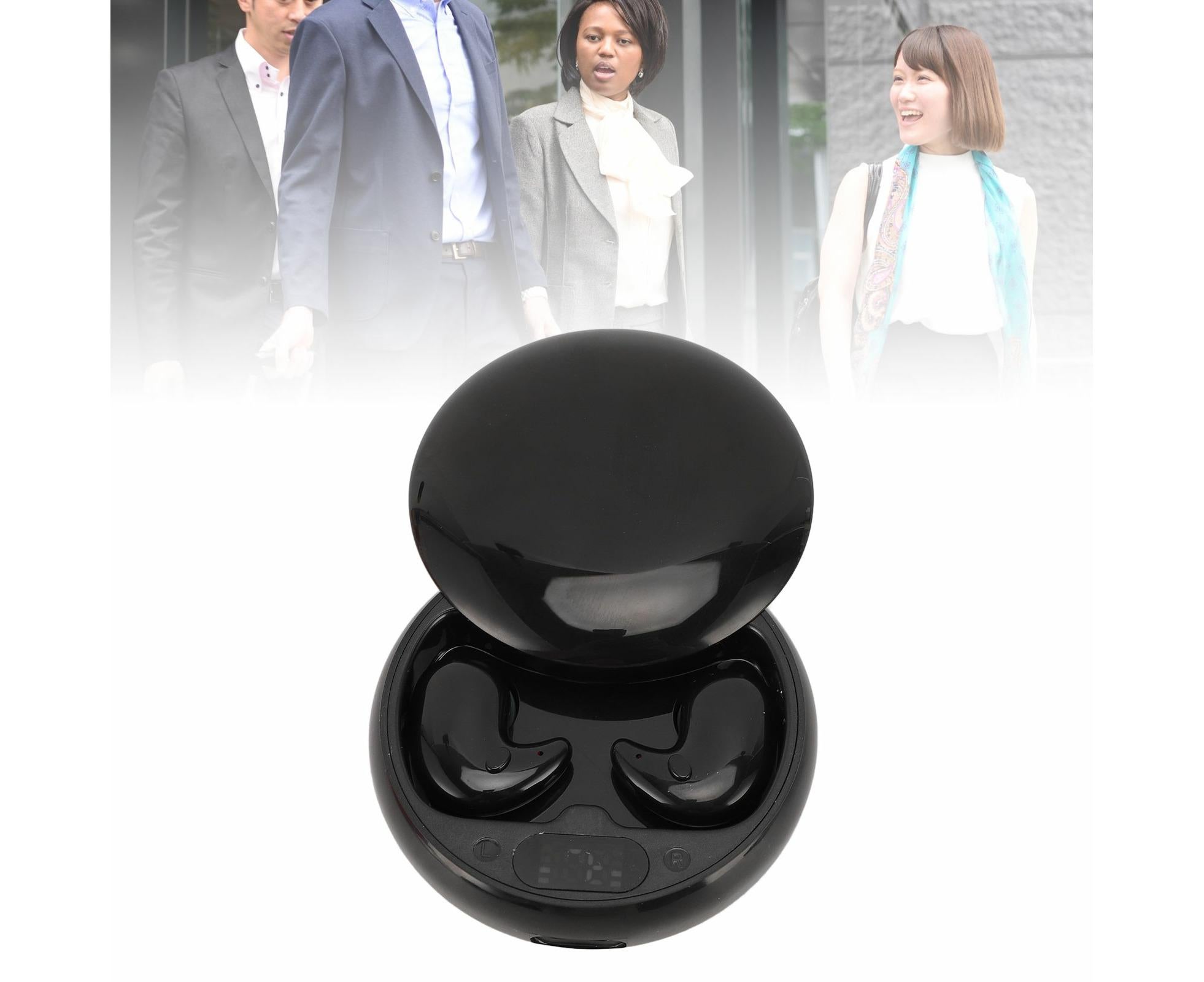 Language Translator Earbuds Two Way Translation Earphones Real Time Headset With 144 Languages Bluetooth Online For Traveling Business Learning Black - Image 4
