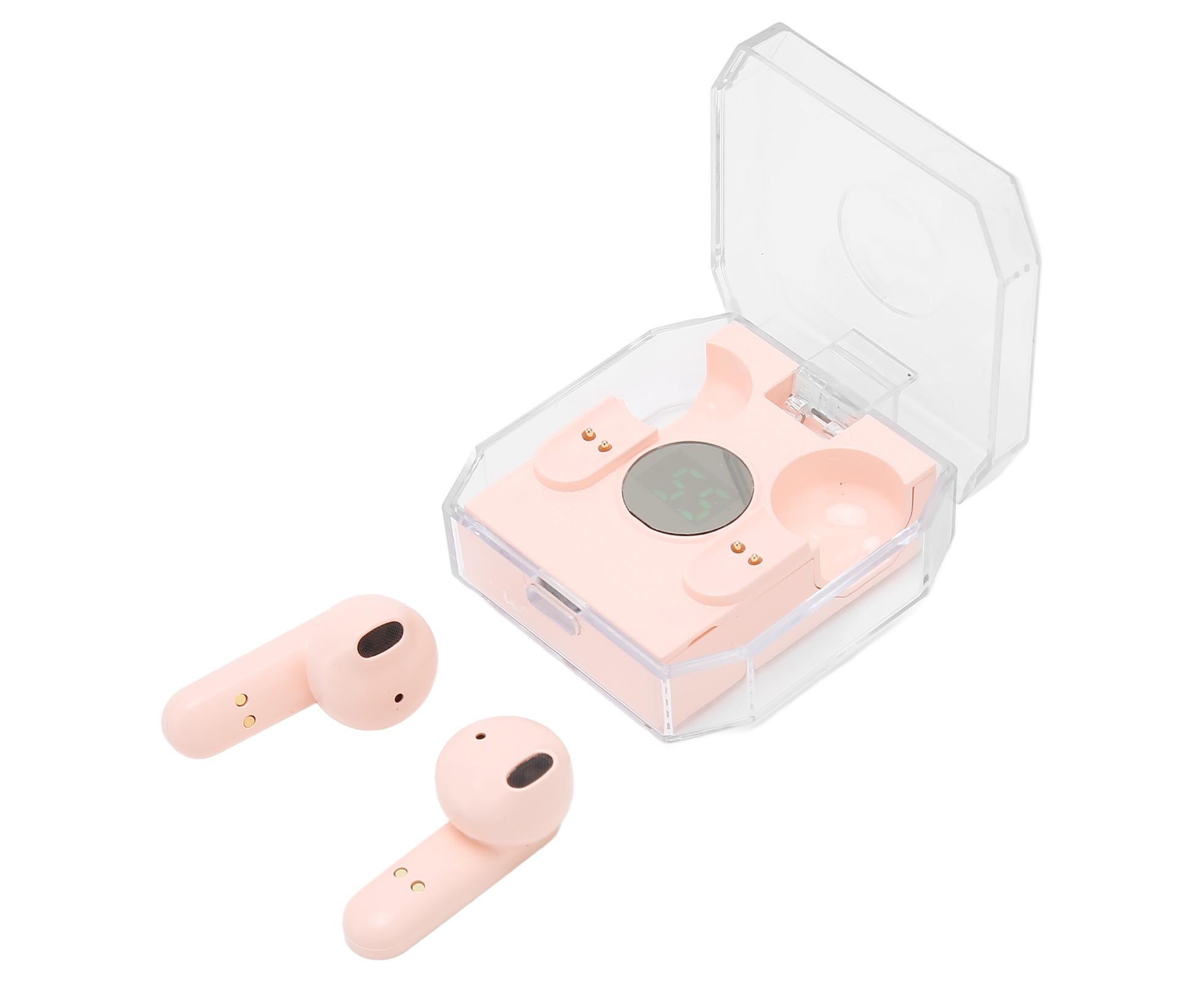 Smart Voice Translator Earbuds Support 144 Languages Online Translation Power Display Translating Headset for Traveling Pink - Image 2