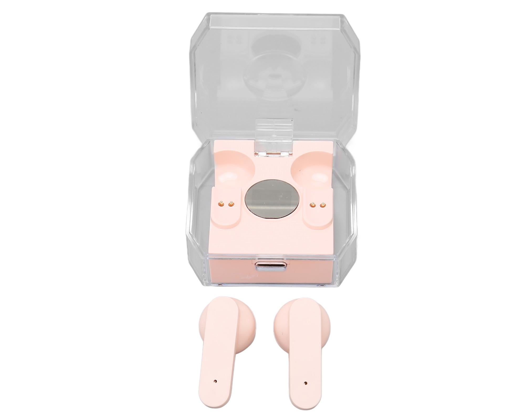 Smart Voice Translator Earbuds Support 144 Languages Online Translation Power Display Translating Headset for Traveling Pink - Image 6