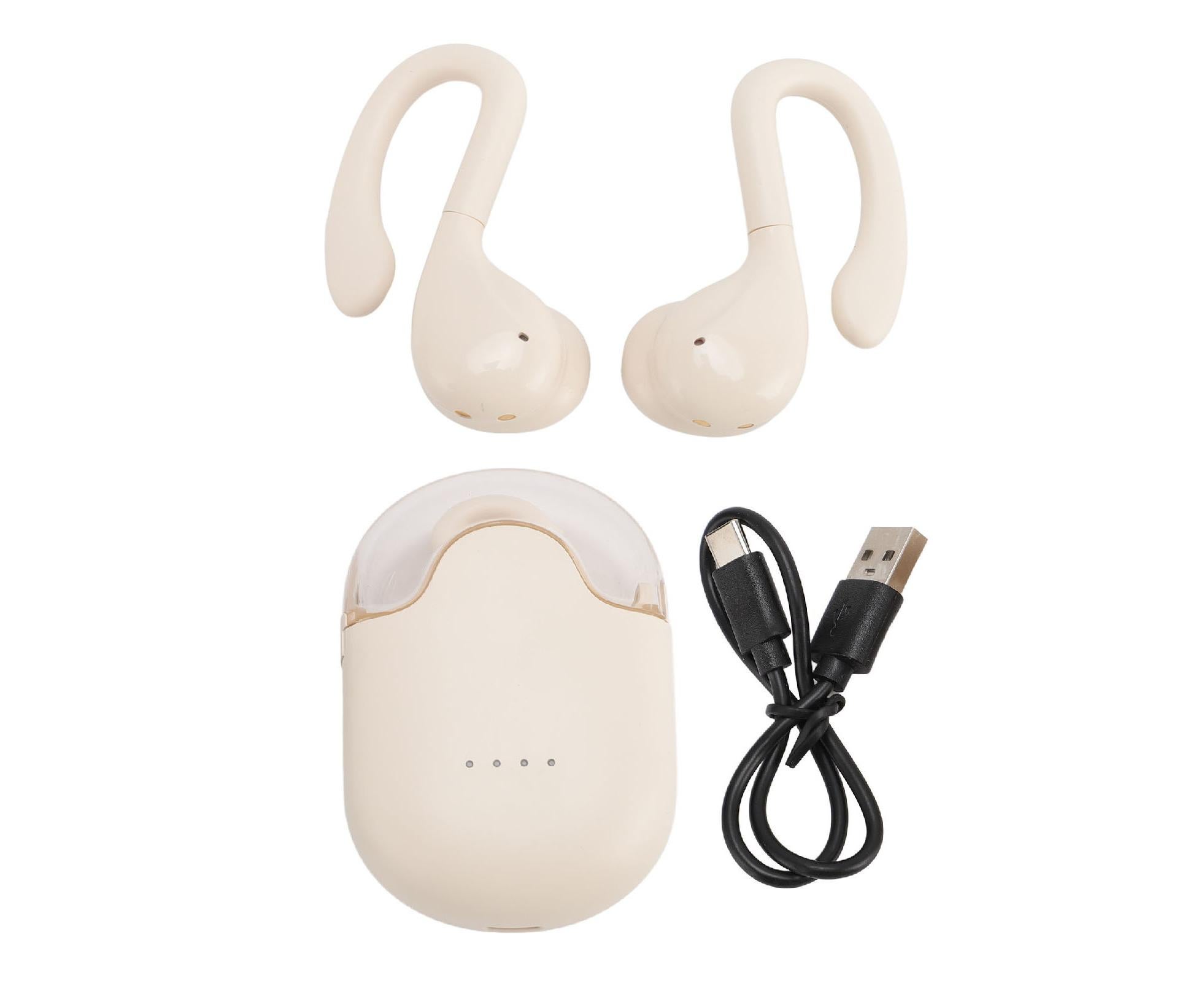 Language Translator Earbuds 144 Online Translation Languages Bluetooth 5.3 Device with APP for Android Music Playback Call White - Image 1