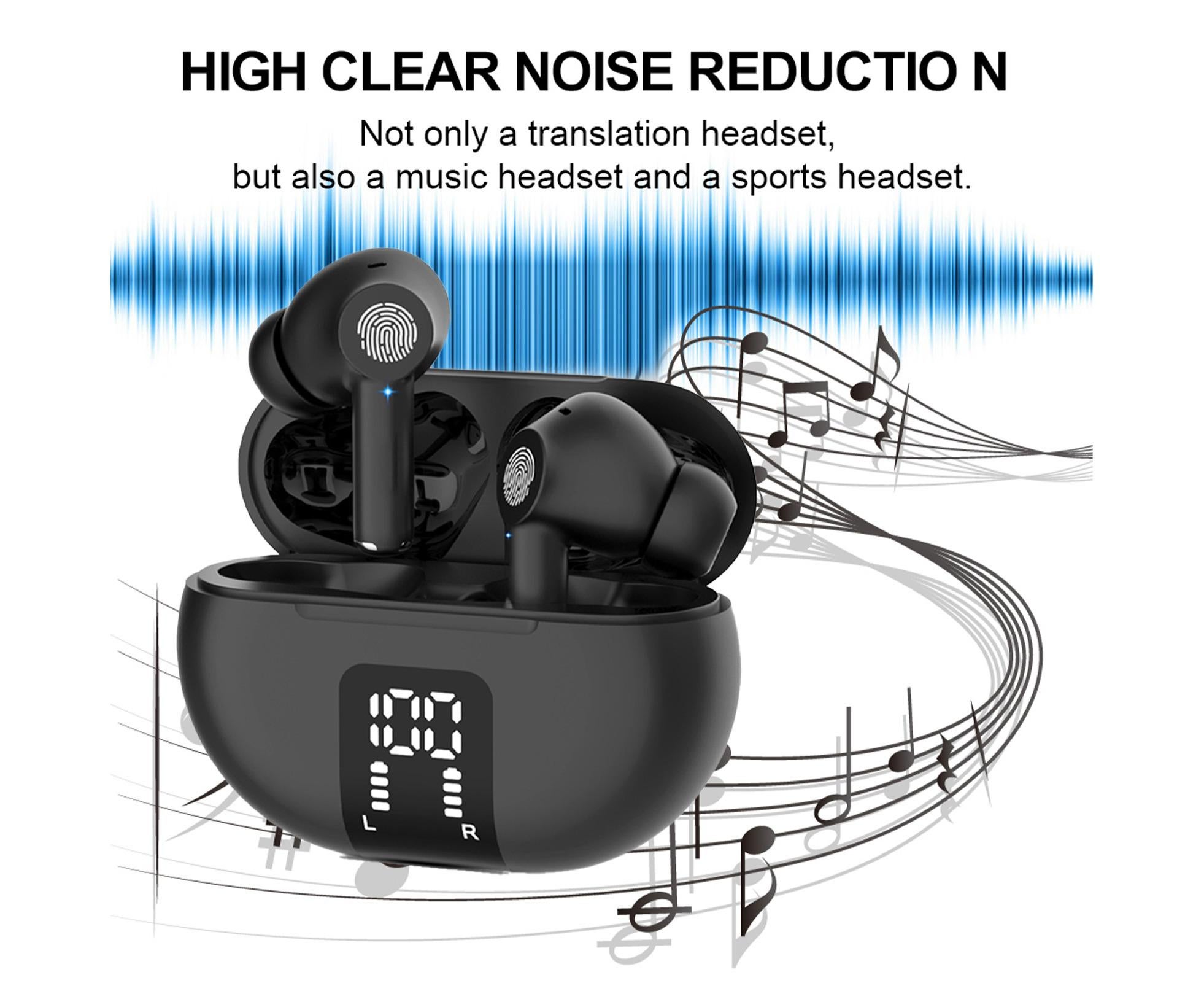 Translator Earbuds Real-Time Language Headphones with BT Connectivity Translation in Over 100 Languages Standby Time Approx Hours - Image 6