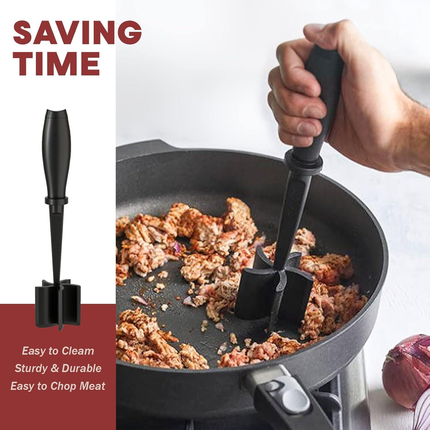 Meat Grinder, Hamburger Grinder, Masher and Burger Masher Premium Heat Resistant Burger Meat Grinder - Image 4