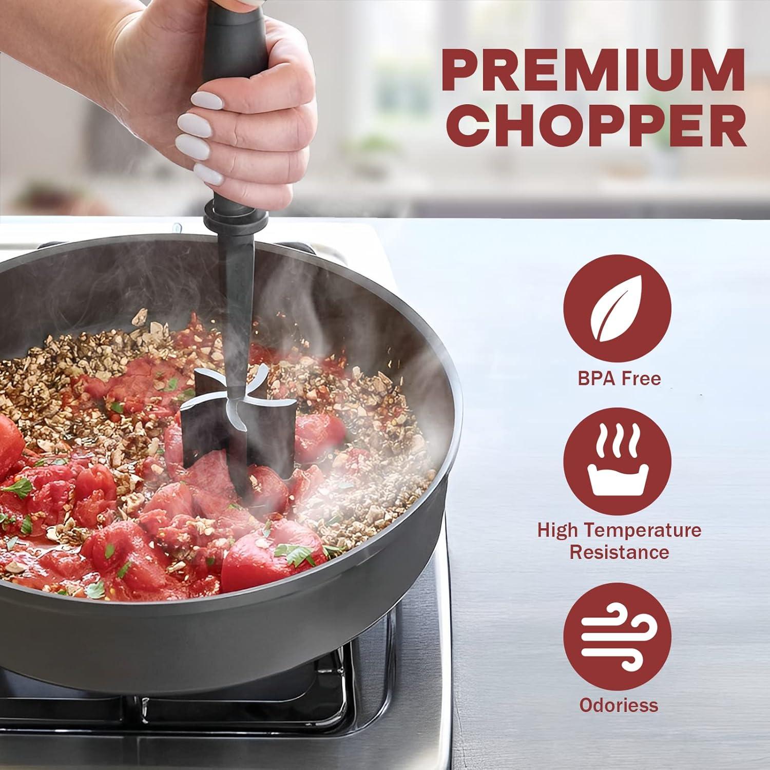 Meat Grinder, Hamburger Grinder, Masher and Burger Masher Premium Heat Resistant Burger Meat Grinder - Image 5