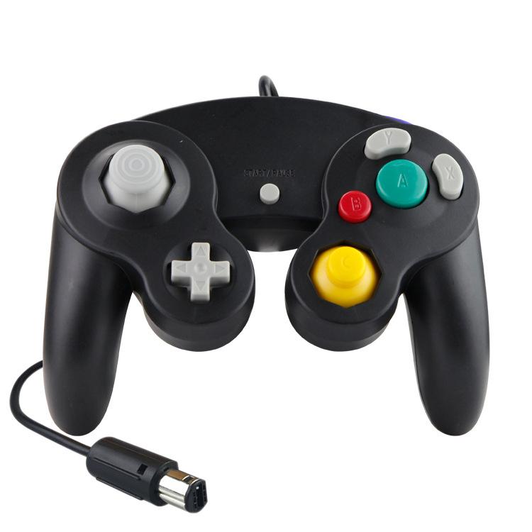 Wired Game Controller for NGC Console - Classic Design,Compatible with GameCube,Vibration Feature - Black - Image 1