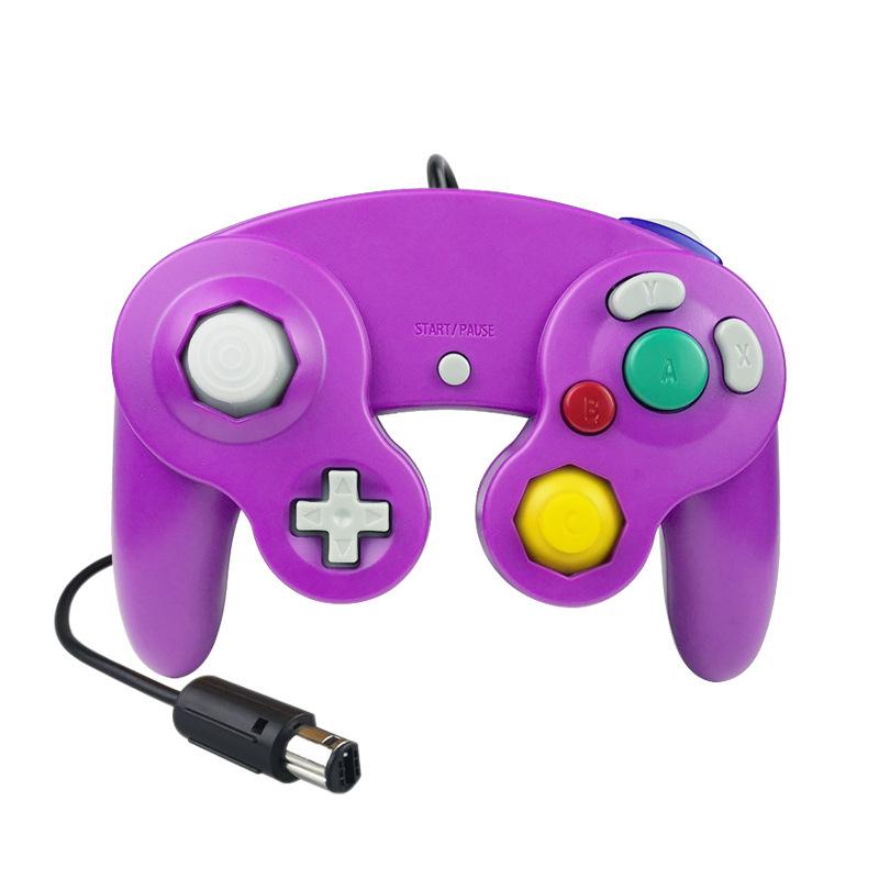 Wired Game Controller for NGC Console - Classic Design,Compatible with GameCube,Vibration Feature - Purple - Image 1