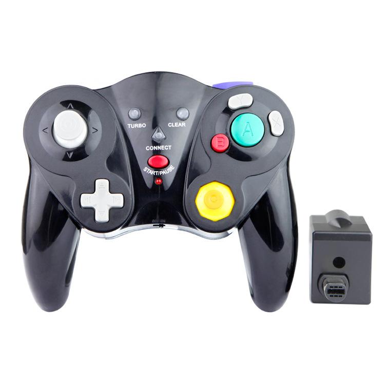 Wireless Game Controller for GC - 2.4Ghz Gamepad with Turbo & Vibration - Compatible with GC Console - Black - Image 1