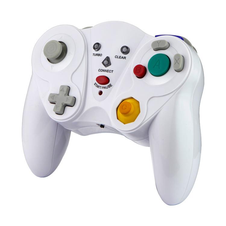 Wireless Game Controller for GC - 2.4Ghz Gamepad with Turbo & Vibration - Compatible with GC Console - White - Image 2