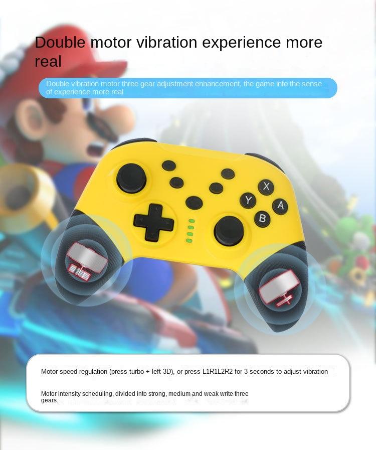 Wireless Game Controller for Switch,PC,Android & PS3 - Pro Gaming Gamepad with Bluetooth,Turbo & Vibration - Black Red - Image 7