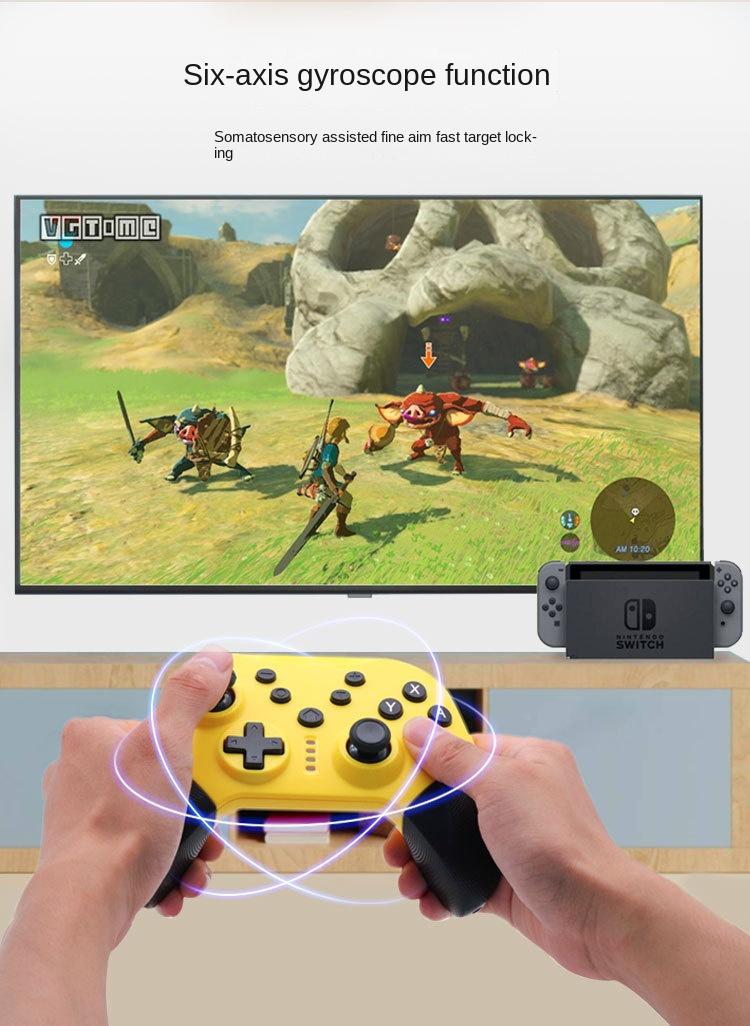 Wireless Game Controller for Switch,PC,Android & PS3 - Pro Gaming Gamepad with Bluetooth,Turbo & Vibration - Black Red - Image 8