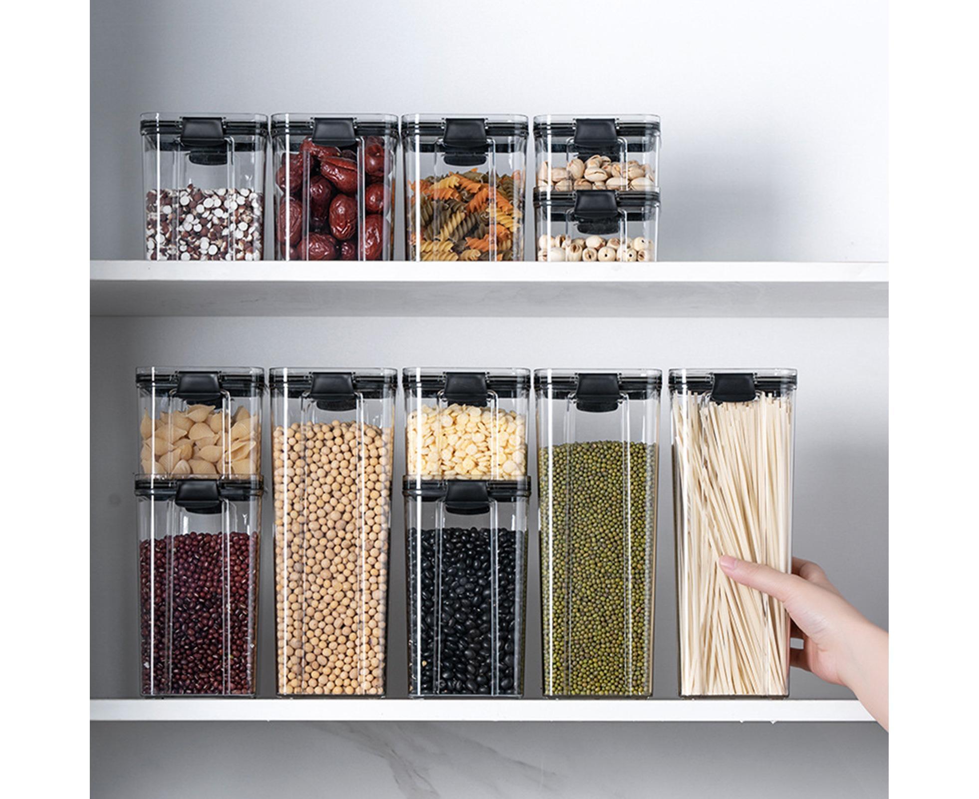 Clear Food Storage Box Container Moisture Proof Grain Bottle Jar Kitchen Supply-2 - Image 7