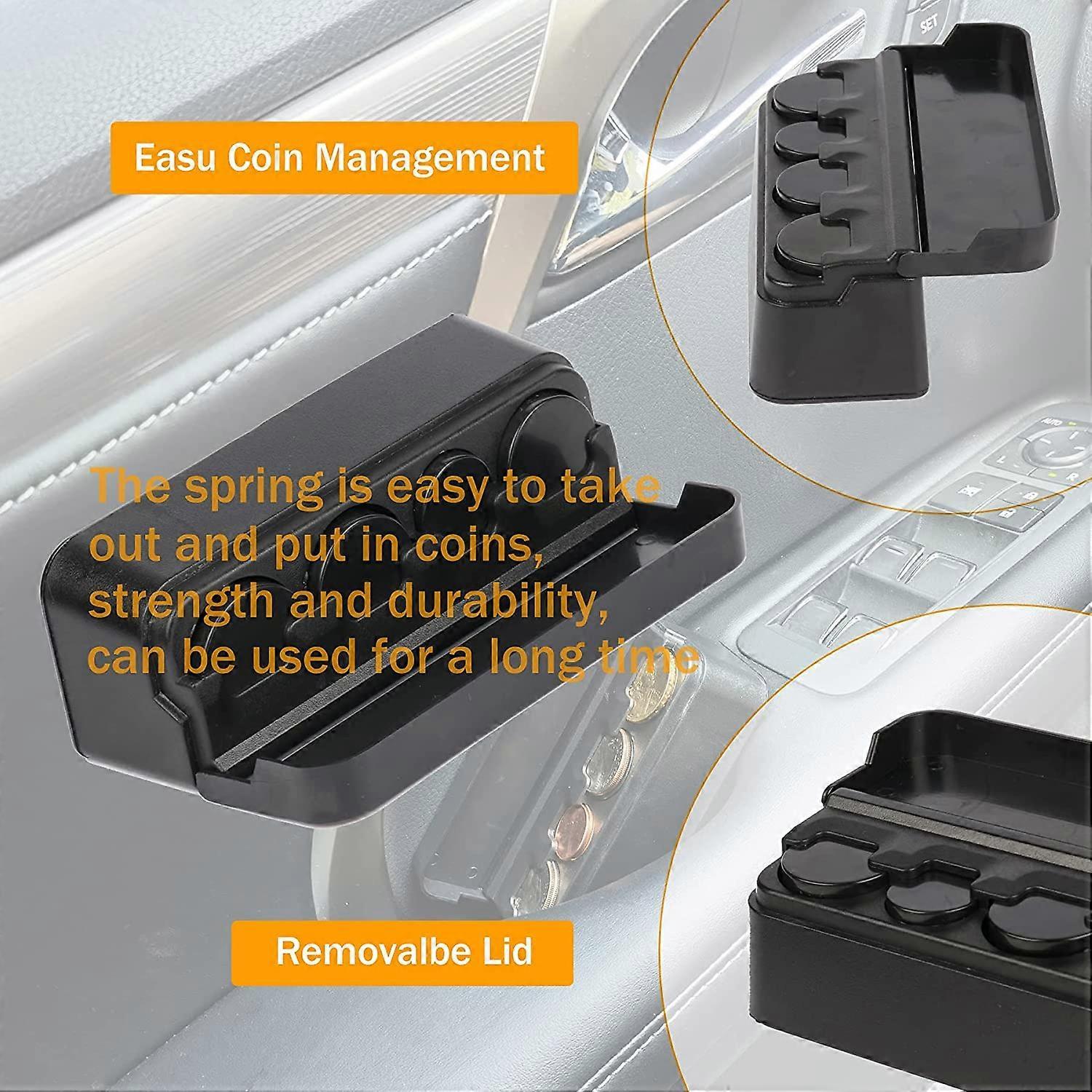 Universal Car Coin Change Organizer Compatible with Coins of Different Sizes, Car Interior Accessories - Image 4