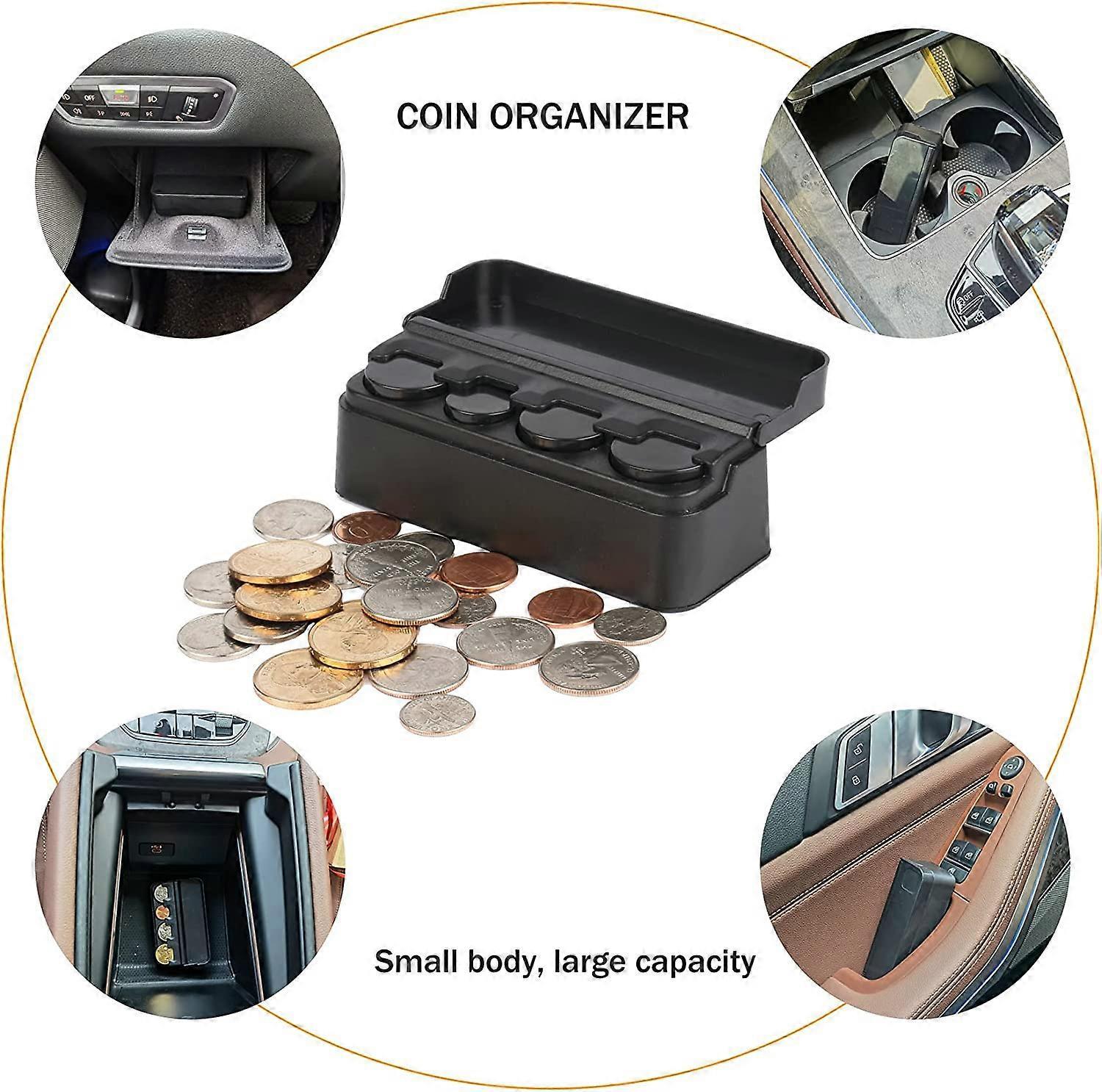 Universal Car Coin Change Organizer Compatible with Coins of Different Sizes, Car Interior Accessories - Image 5