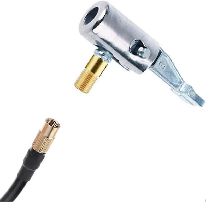 Car Tire Valve Adapter,iSpchen Portable Car Tire Inflator Mouthpiece Threaded Mouth Adapter Car Air Pump Connector Accessories Not Deflate - Image 4