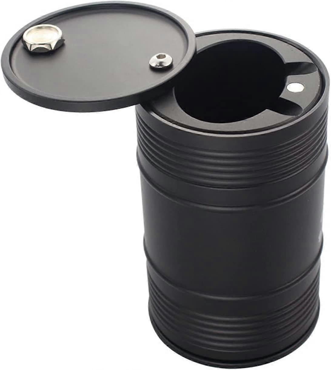 Interior accessories PRECISION WORK Car Ashtray Fit For Car Oil Barrel Metal Ash Tray In Car Ashtrays Cup Holder Fit For Auto Accessories Interior Dec - Image 1