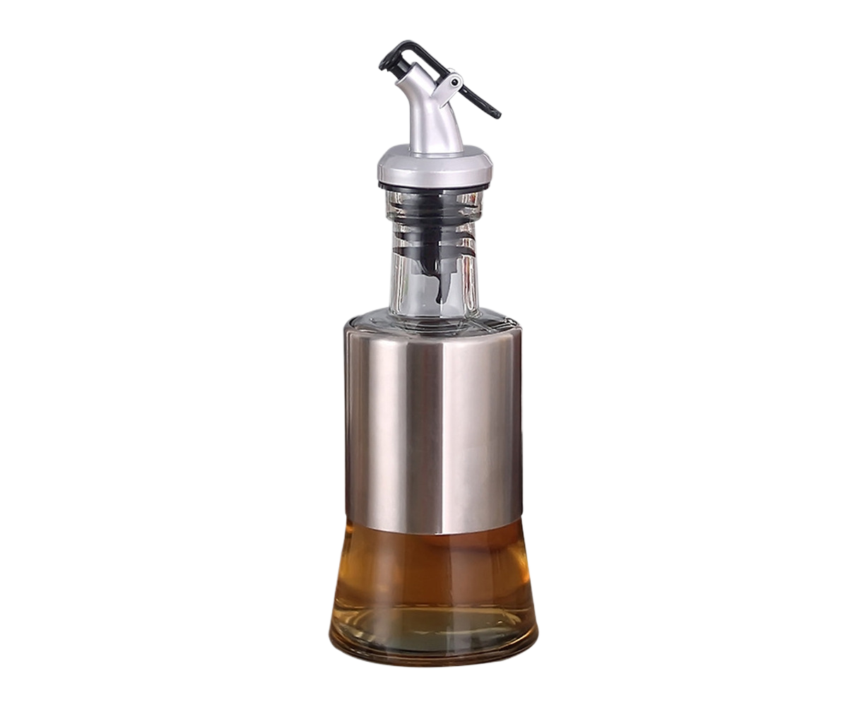 200/350/500ml Stainless Steel Oil Vinegar Bottle Dispenser Cruet Kitchen Gadget-200ML - Image 1