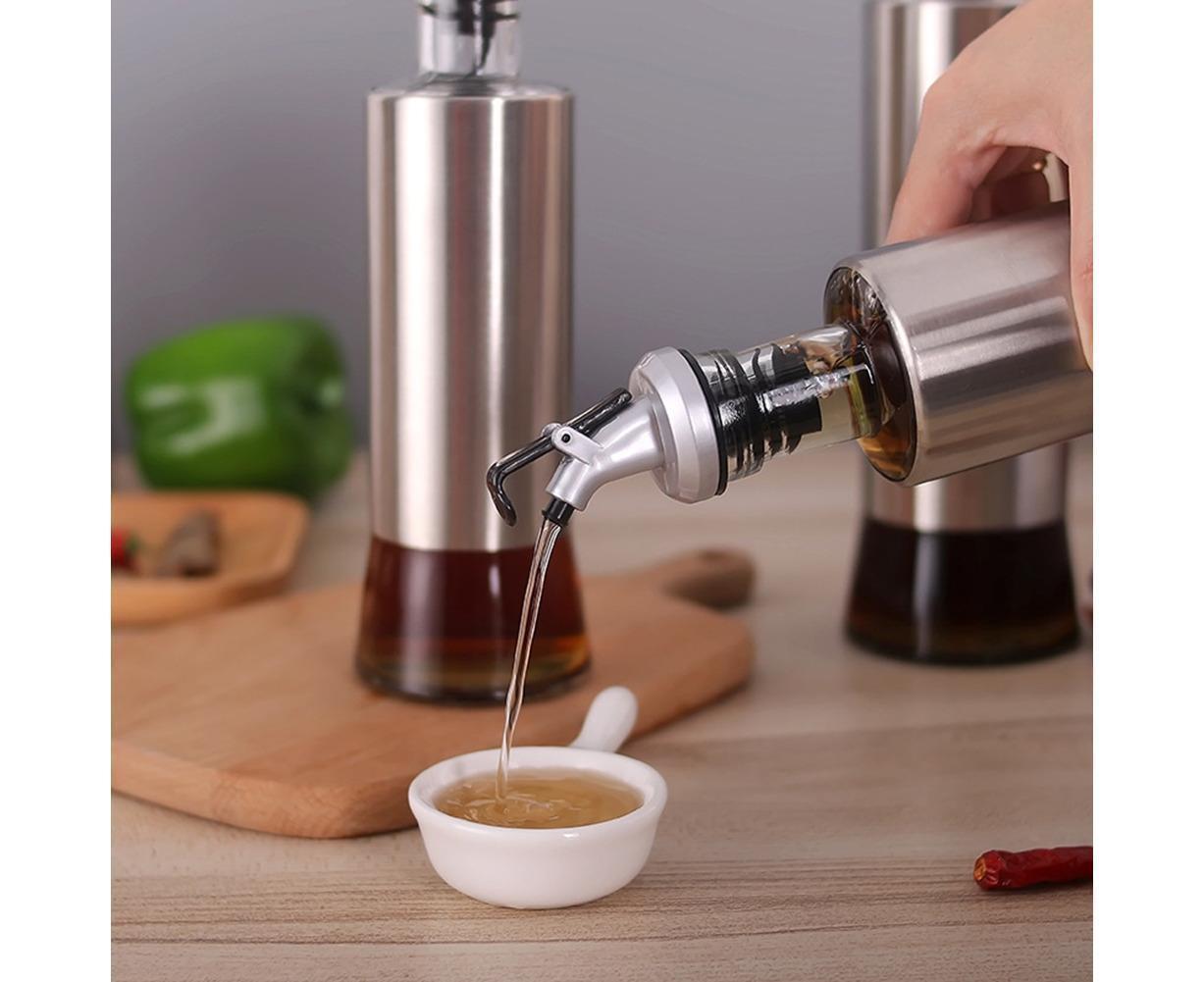 200/350/500ml Stainless Steel Oil Vinegar Bottle Dispenser Cruet Kitchen Gadget-200ML - Image 7