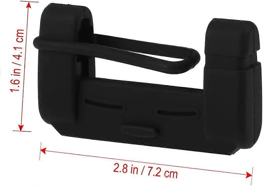 Vehicle chair Belt Buckle Silicone Case Clip Case security Belt Accessory (Black) - Image 3
