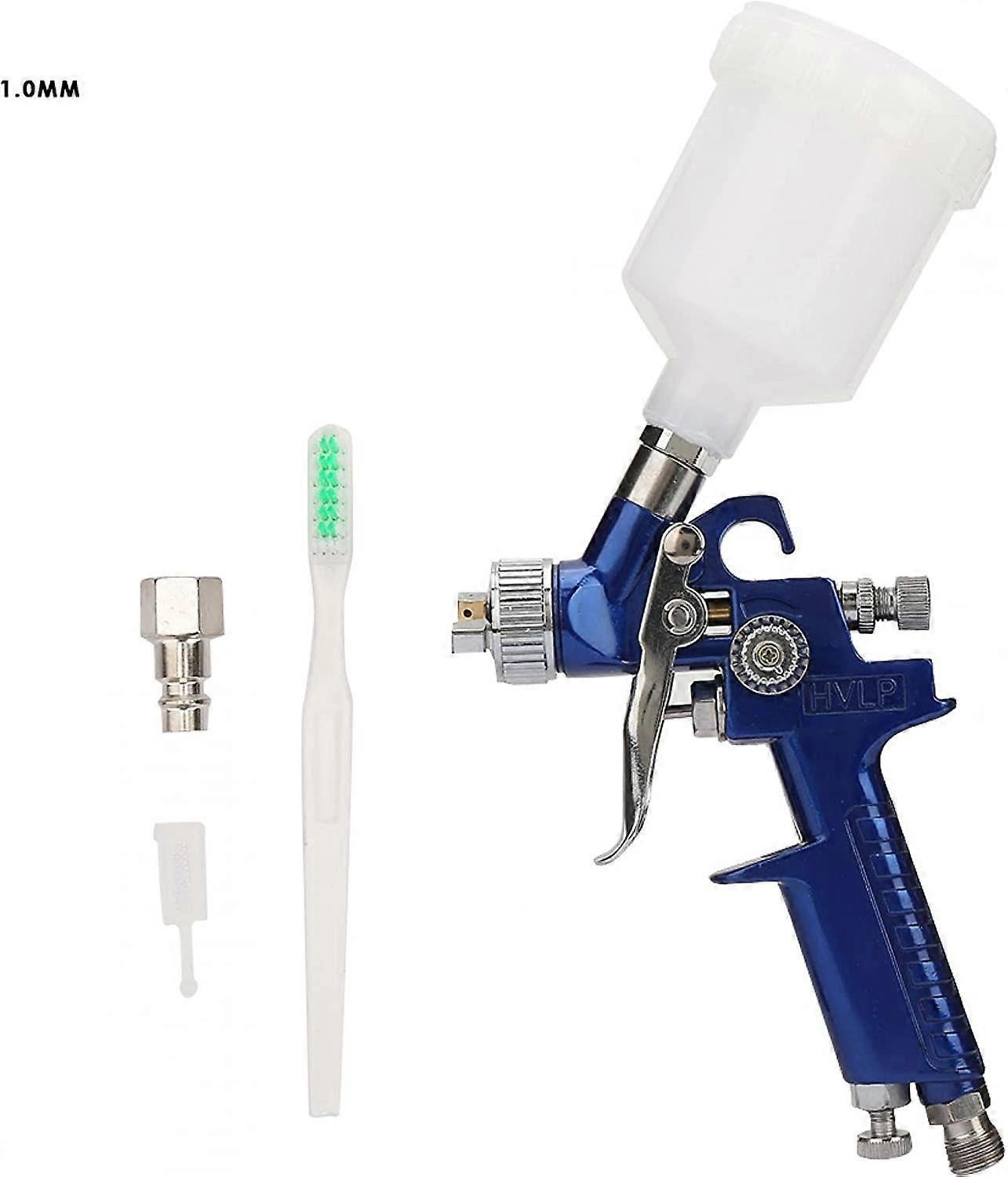 Multi-purpose Airbrush Set Car Spray Gun Oil Painting Pneumatic Gravity Airbrush European Type Connector(1.0mm) - Image 5