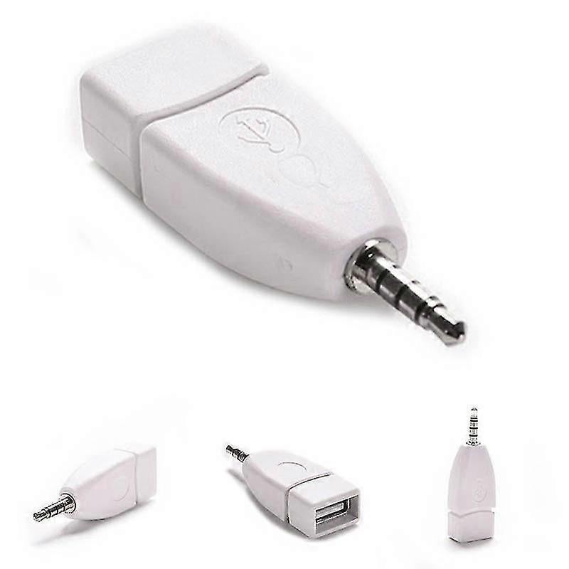 Converter Adapter USB 2.0 Female to 3.5mm Male AUX Audio Durable Car Plug Jack - Image 3
