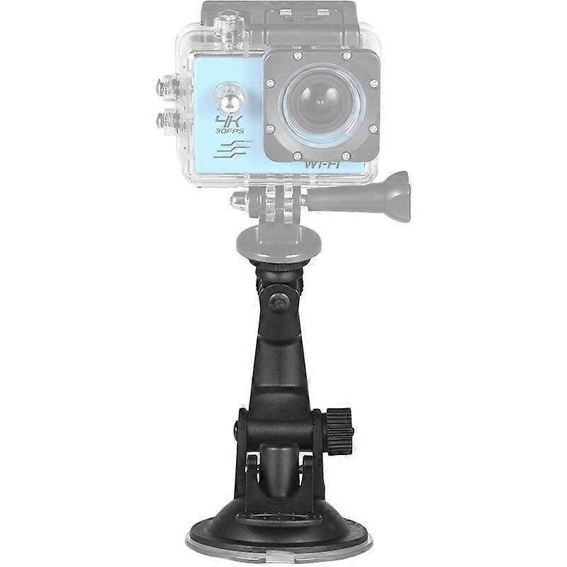 Action Camera Accessories Car Suction Cup Mount + Tripod Adapter for GoPro hero 7/6/5/4 SJCAM/YI, Model: Black - Image 3
