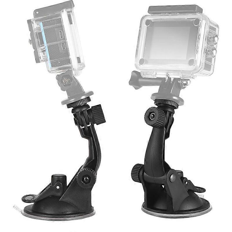 Action Camera Accessories Car Suction Cup Mount + Tripod Adapter for GoPro hero 7/6/5/4 SJCAM/YI, Model: Black - Image 4