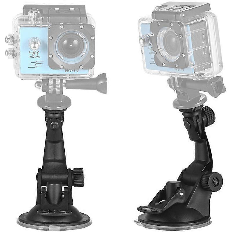 Action Camera Accessories Car Suction Cup Mount + Tripod Adapter for GoPro hero 7/6/5/4 SJCAM/YI, Model: Black - Image 5
