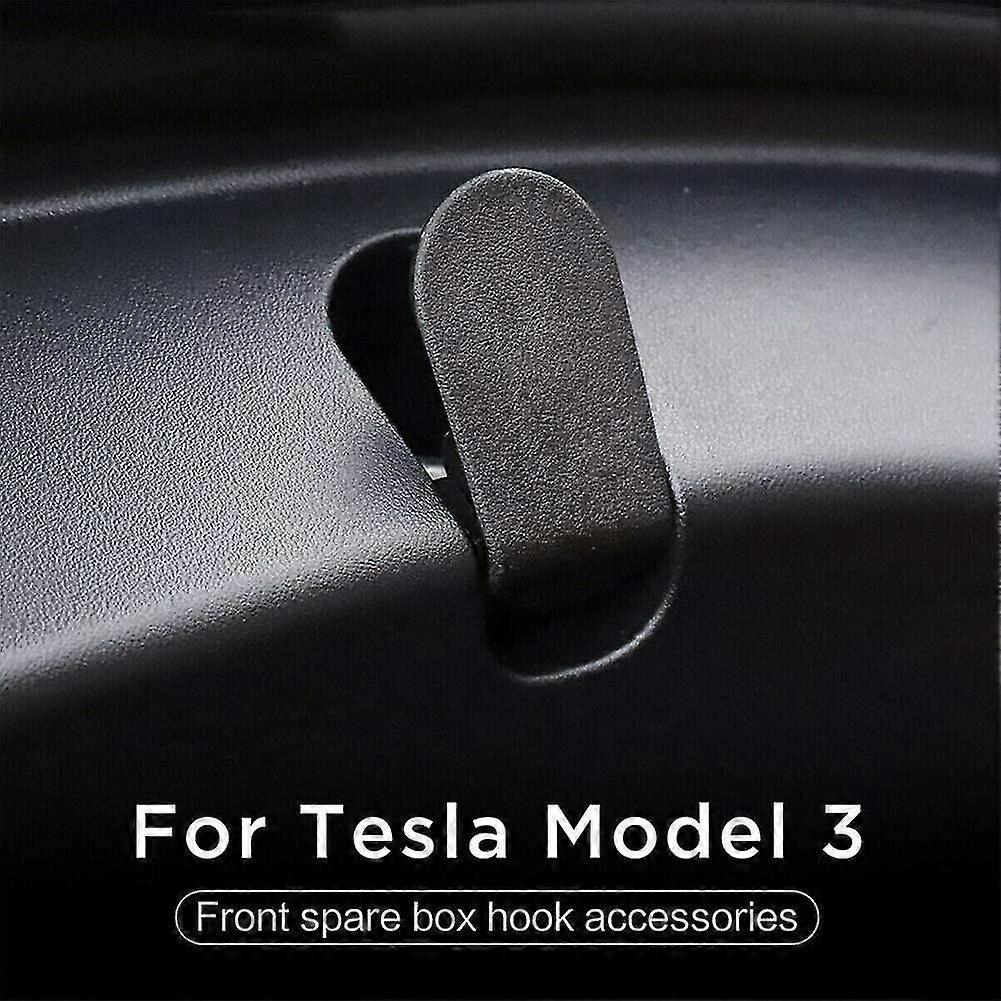 2 Pack Front Trunk Hook For Tesla Model 3 Black Wear-resistant Abs Car - Image 4