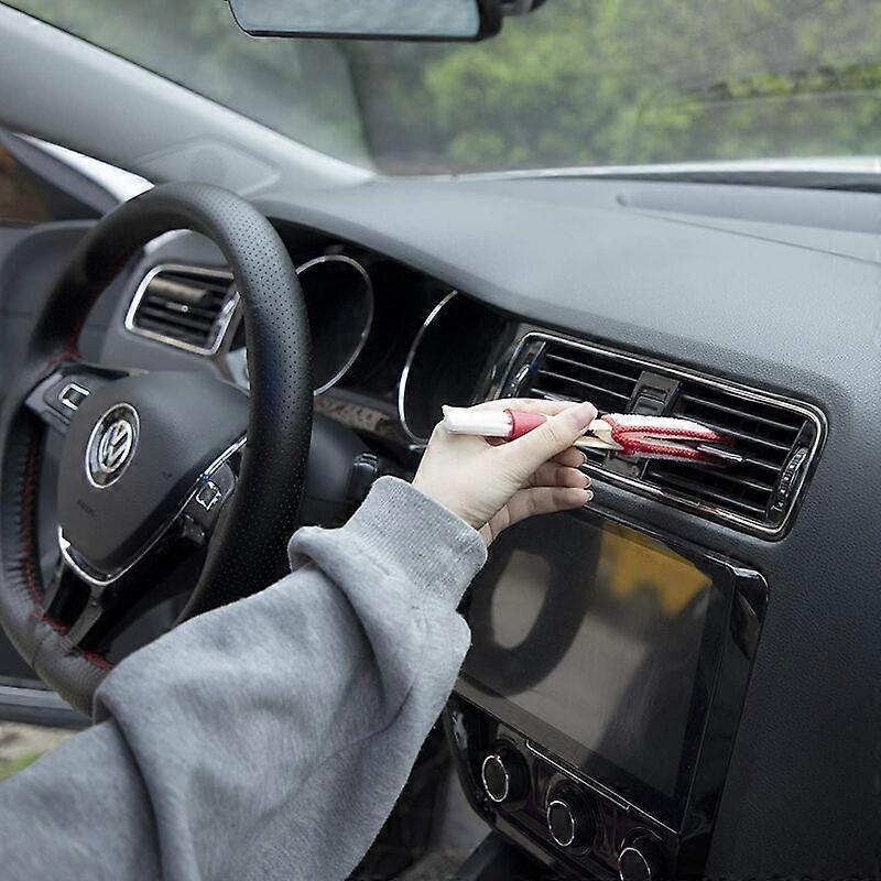 Car Vent Cleaning Brush Microfiber Cleaners for Window Louver Air Conditioner Roller Shutters 2 Pieces - Image 3