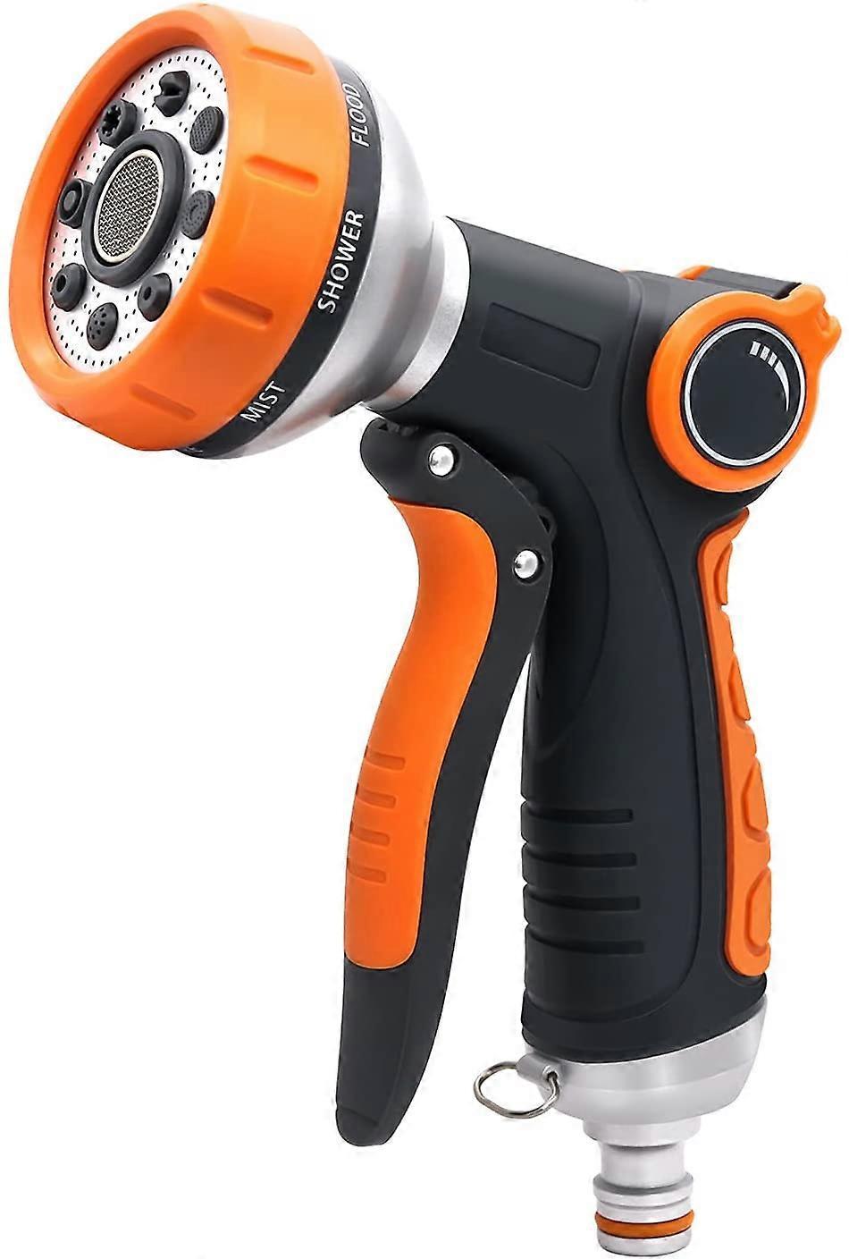Watering gun with 8 watering modes, garden hose gun, high pressure hose nozzle, suitable for watering lawns, car washing, pet shower - Image 1