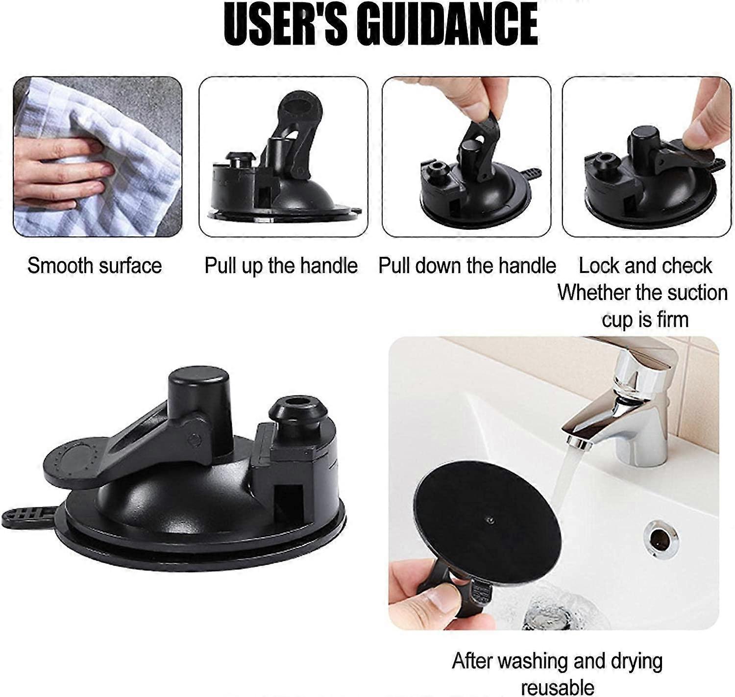 3Pcs Heavy Duty Suction Cups, Car Tie Down Hook, Camping Tarp Accessory with security Hook, Strong Power for Camping, Traveling and Other Outdoor Activi - Image 5