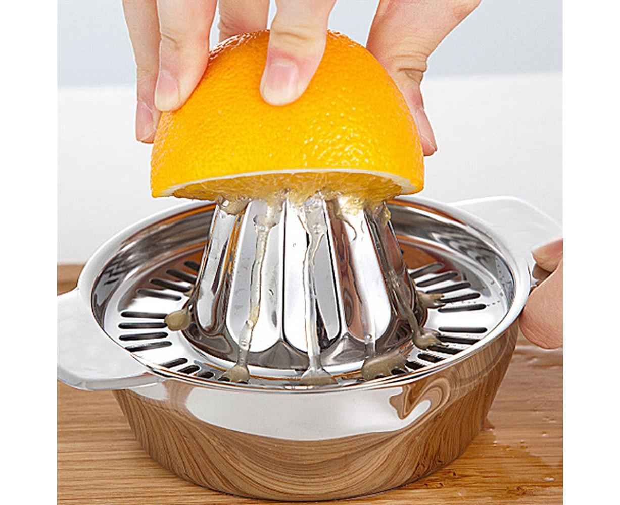 Stainless Steel Manual Citrus Juicer for Lemon, Orange, Fruit Squeezer, Kitchen Tool - Image 2