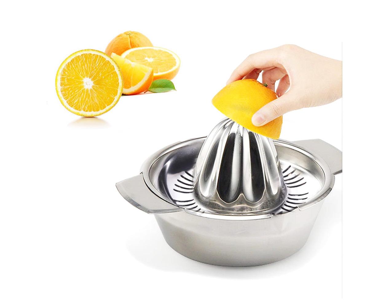 Stainless Steel Manual Citrus Juicer for Lemon, Orange, Fruit Squeezer, Kitchen Tool - Image 3