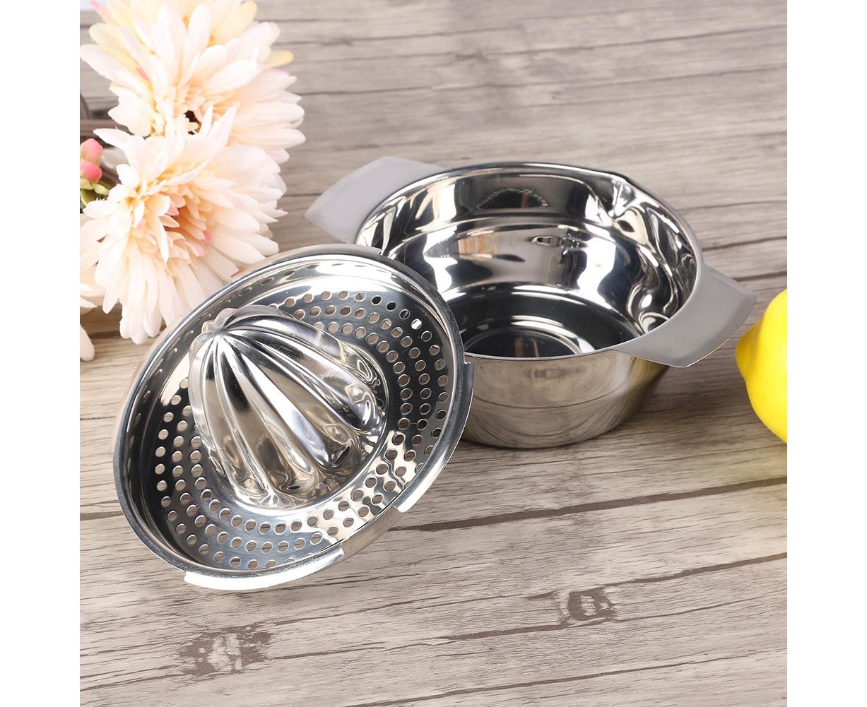 Stainless Steel Manual Citrus Juicer for Lemon, Orange, Fruit Squeezer, Kitchen Tool - Image 4