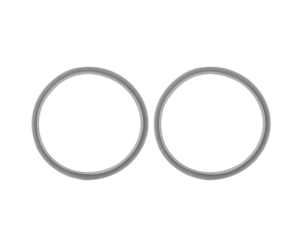 New Replacement Gaskets for Juicer, 2 White Rubber Rings, Flexible Home Use - Image 1