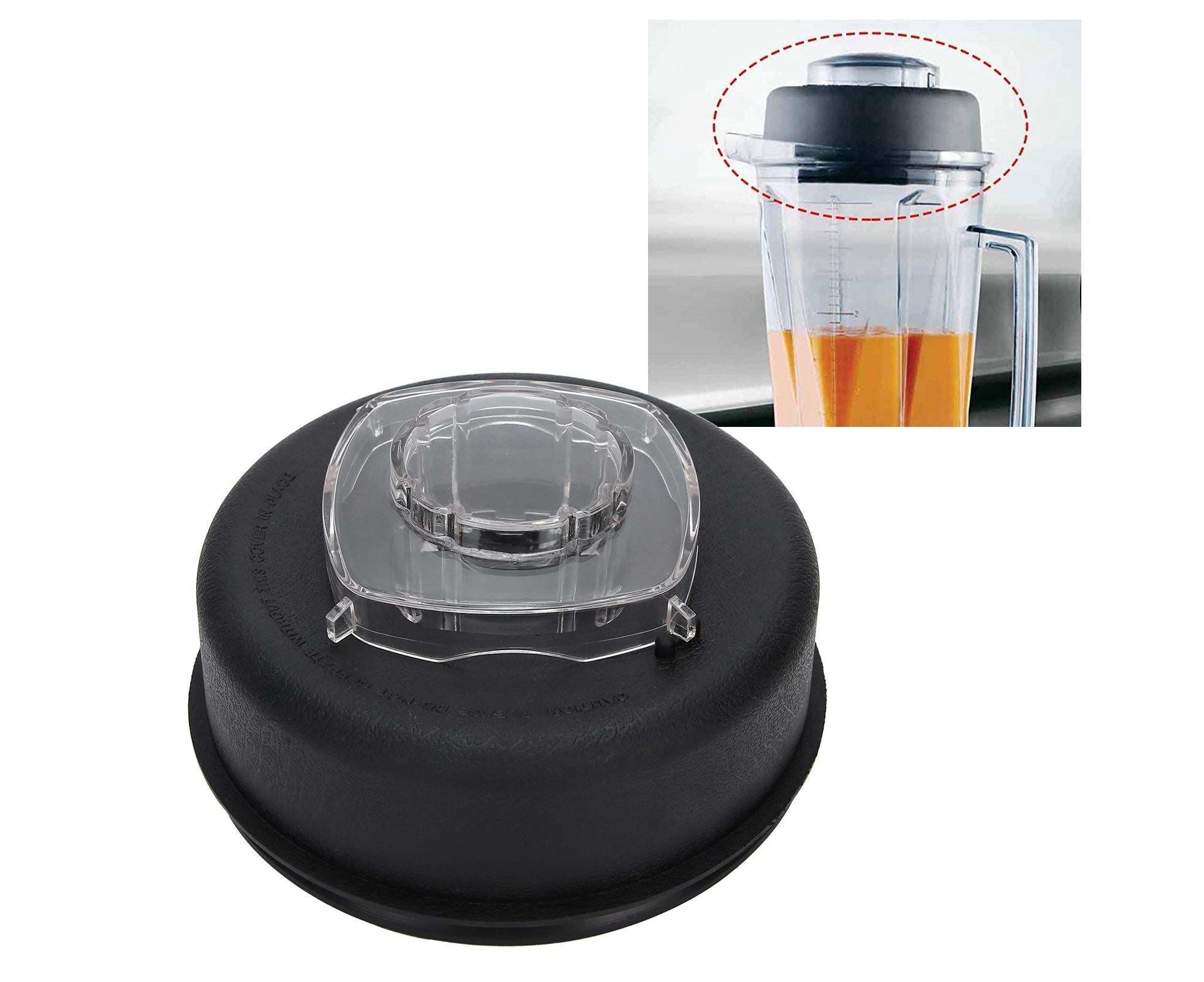 Juicer Blender Upper Lid with Plug Replacement, 64oz Container Accessory - Image 4