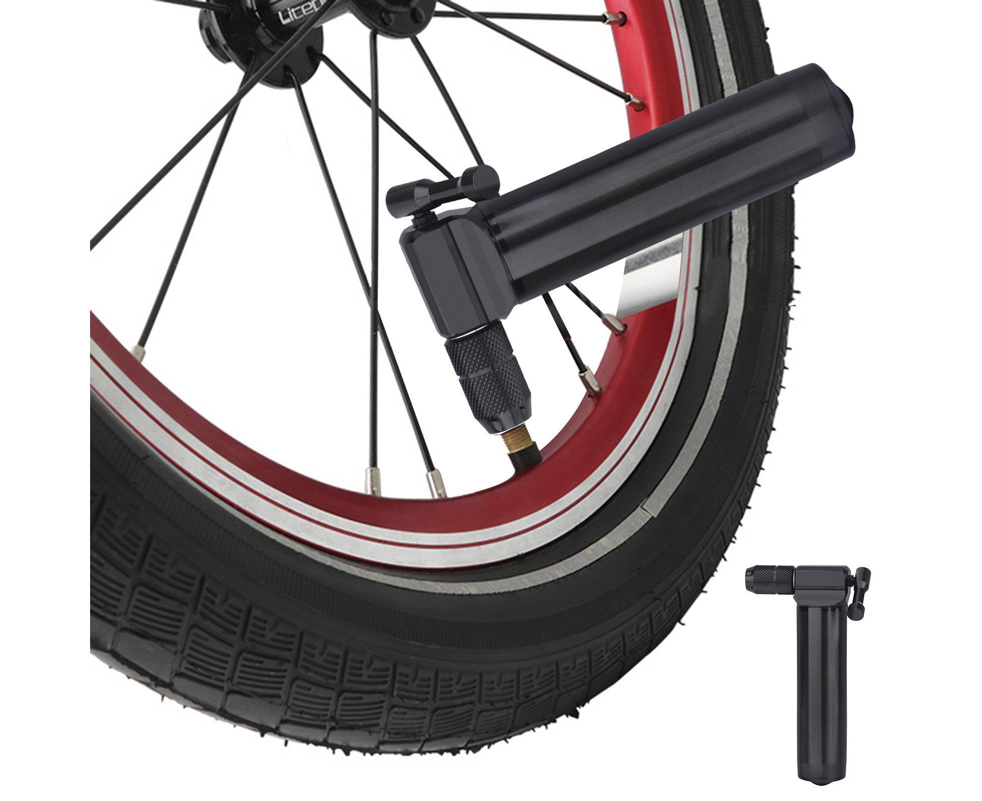 1 Set Mini Pump Nozzle Good Sealing Knob Switch CO2 High Pressure Quick Inflation Rust Resistant Pump Cylinder Nozzle for Bike - Image 1