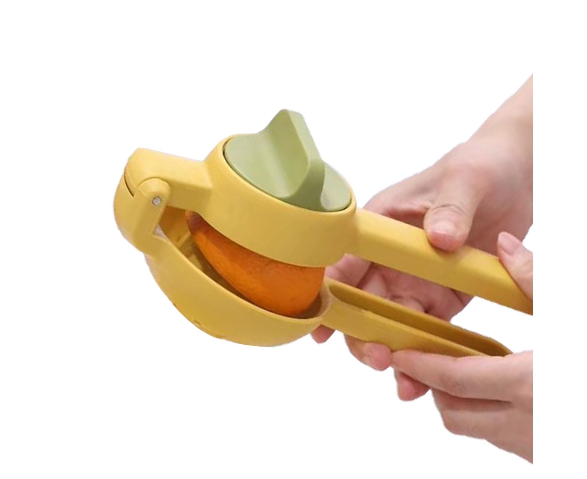 Lemon Squeezer, Multifunctional Plastic Portable Juicer for Fruit, Home Use, Yellow - Image 6
